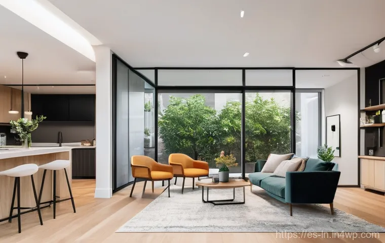 다세대 주거에서의 적정 가격 설정 방법 - **Prompt:** An interior shot of a contemporary, energy-efficient multi-family apartment unit in a Sp...