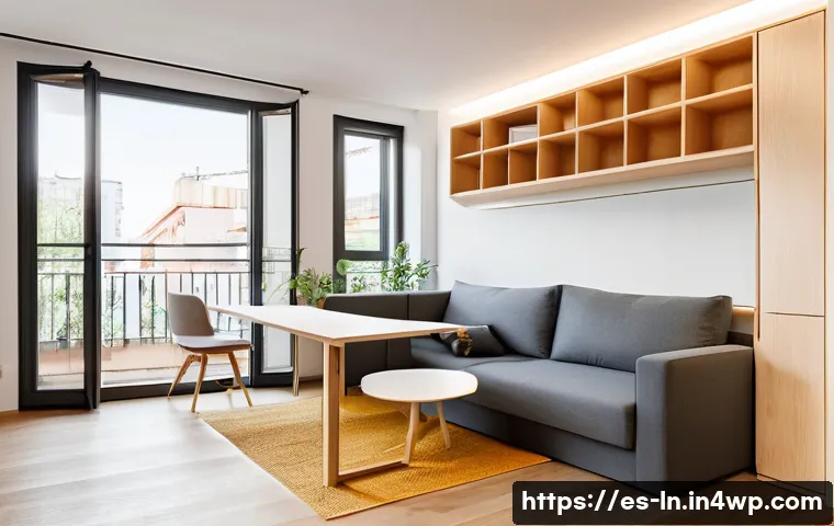 다세대 주거의 고객 맞춤형 설계 사례 - Modern modular apartment interior in a Spanish multifamily residential building, featuring transform...